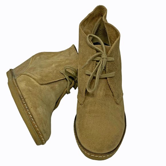 J Crew MacAlister 28671 Tan Italian Suede Lace Up Chukka Boot - Picture 1 of 9
